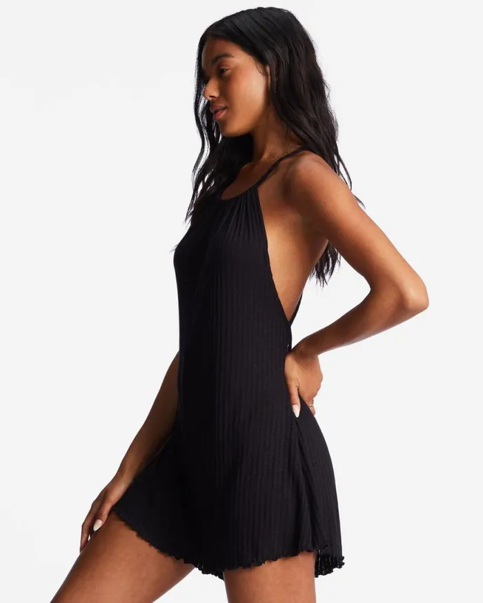 Womens High Surf Romper Black Pebble Billabong Rompers and Jumpsuits Womens High Surf Romper Black Pebble Billabong Rompers and Jumpsuits