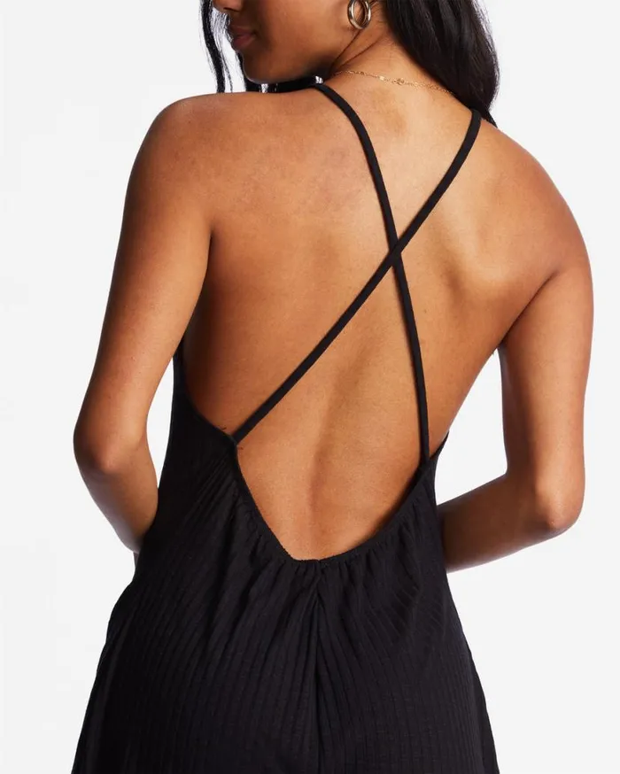 Womens High Surf Romper Black Pebble Billabong Rompers and Jumpsuits Womens High Surf Romper Black Pebble Billabong Rompers and Jumpsuits