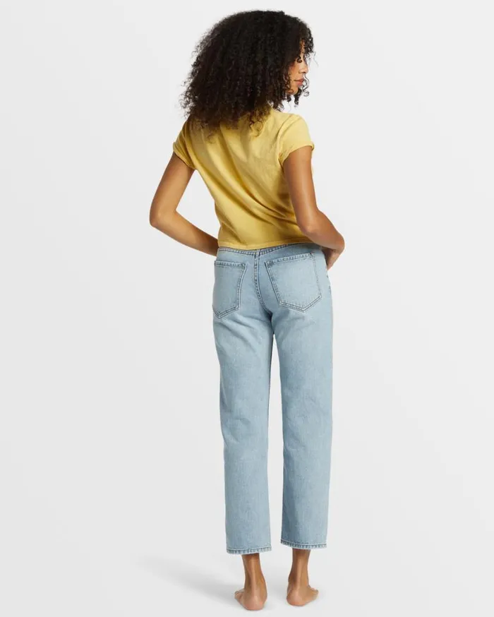 Womens High Tides StraightLeg Denim Pant Indigo Rinse Billabong Jeans and Pants Womens High Tides StraightLeg Denim Pant Indigo Rinse Billabong Jeans and Pants