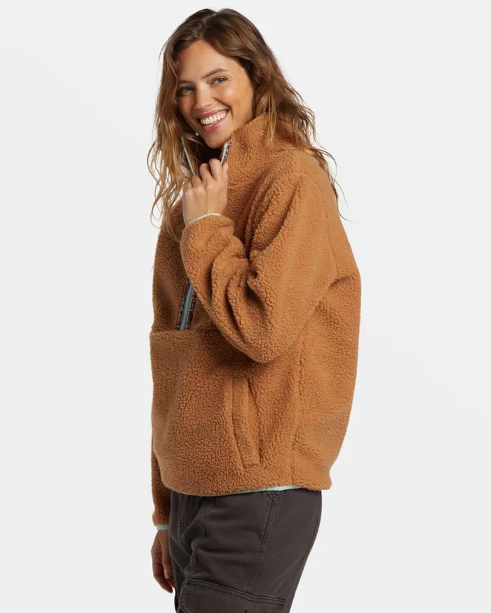 Womens Horizon HalfZip Fleece Sandalwood Billabong Sweatshirts and Fleece Womens Horizon HalfZip Fleece Sandalwood Billabong Sweatshirts and Fleece