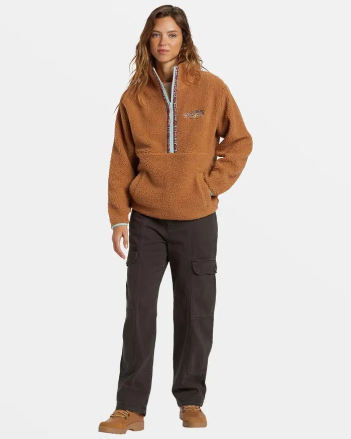 Womens Horizon HalfZip Fleece Sandalwood Billabong Sweatshirts and Fleece Womens Horizon HalfZip Fleece Sandalwood Billabong Sweatshirts and Fleece