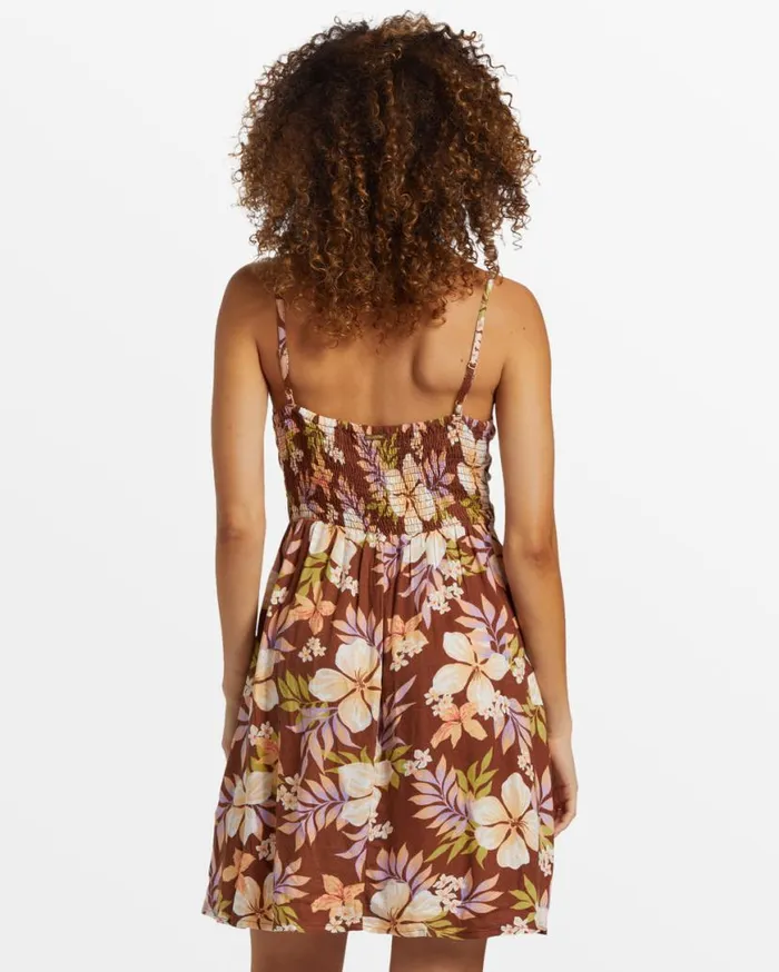 Womens Island Calling Mini Dress Toasted Coconut Billabong Dresses Womens Island Calling Mini Dress Toasted Coconut Billabong Dresses