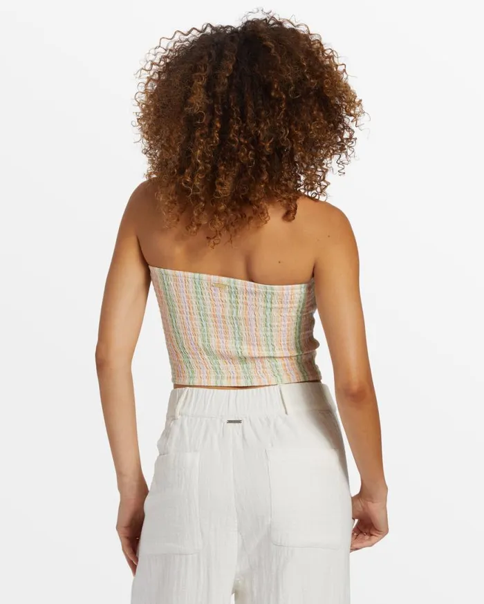 Womens Keep It Simple Smocked Crop Top Sweet Pink Billabong Tops Womens Keep It Simple Smocked Crop Top Sweet Pink Billabong Tops