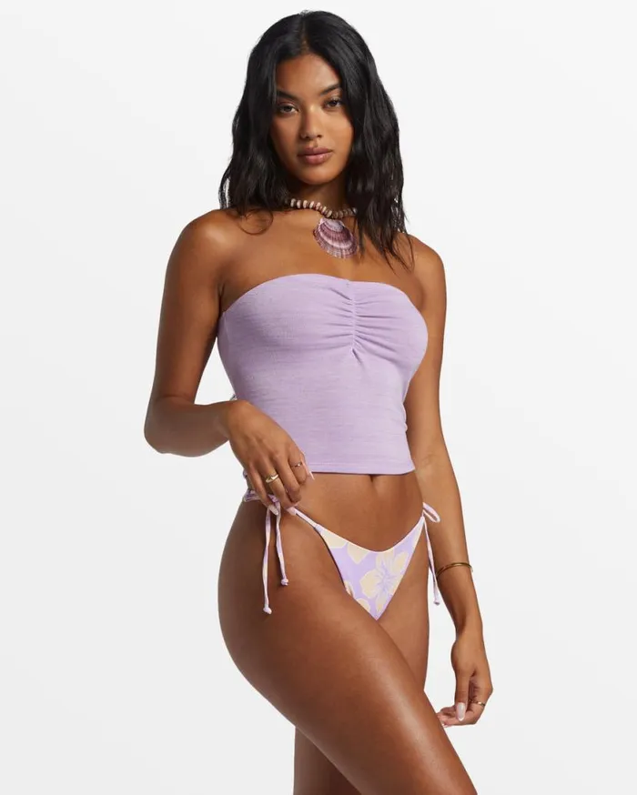 Womens Lennox Tube Fitted Bandeau Top Tulip Billabong Tops Womens Lennox Tube Fitted Bandeau Top Tulip Billabong Tops