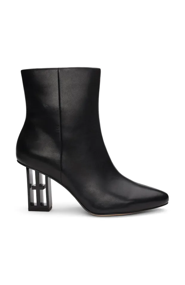 Womens Liverpool Los Angeles Boots CLAREMONT ICON HEEL SIDE ZIP BOOTIE Black