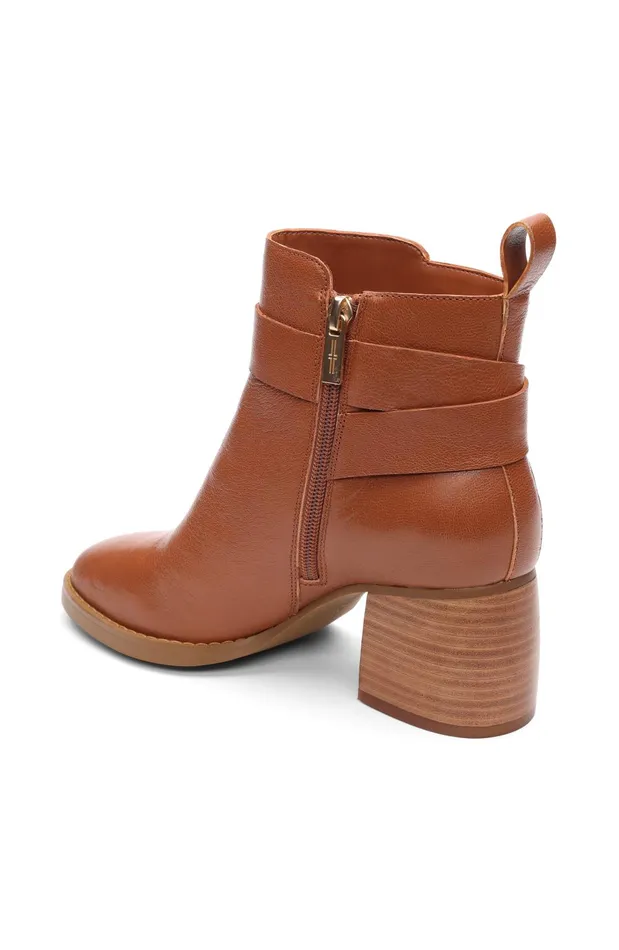 Womens Liverpool Los Angeles Boots ENCINO BOOTIE WITH ANKLE STRAP Pecan