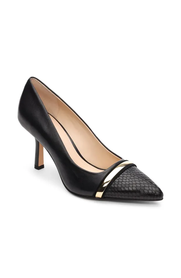 Womens Liverpool Los Angeles Heels BELAIR PUMP WITH EMBOSSED SNAKE Black