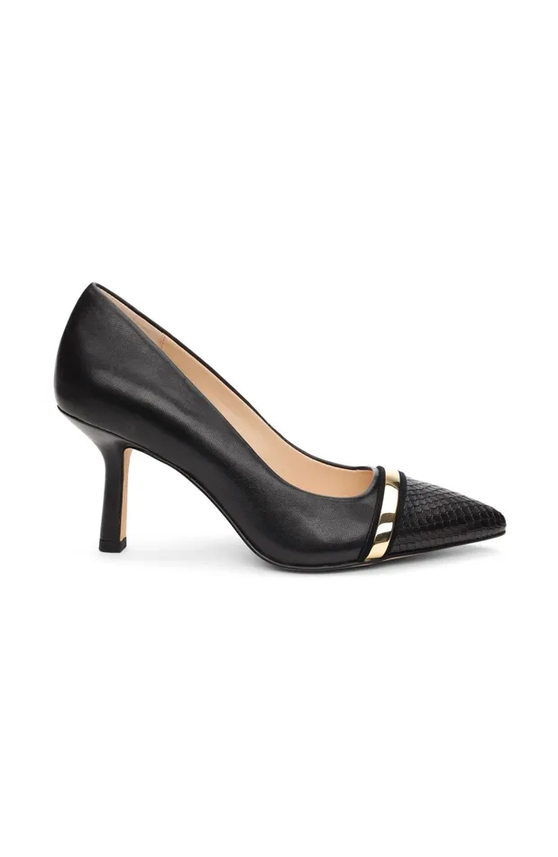 Womens Liverpool Los Angeles Heels BELAIR PUMP WITH EMBOSSED SNAKE Black