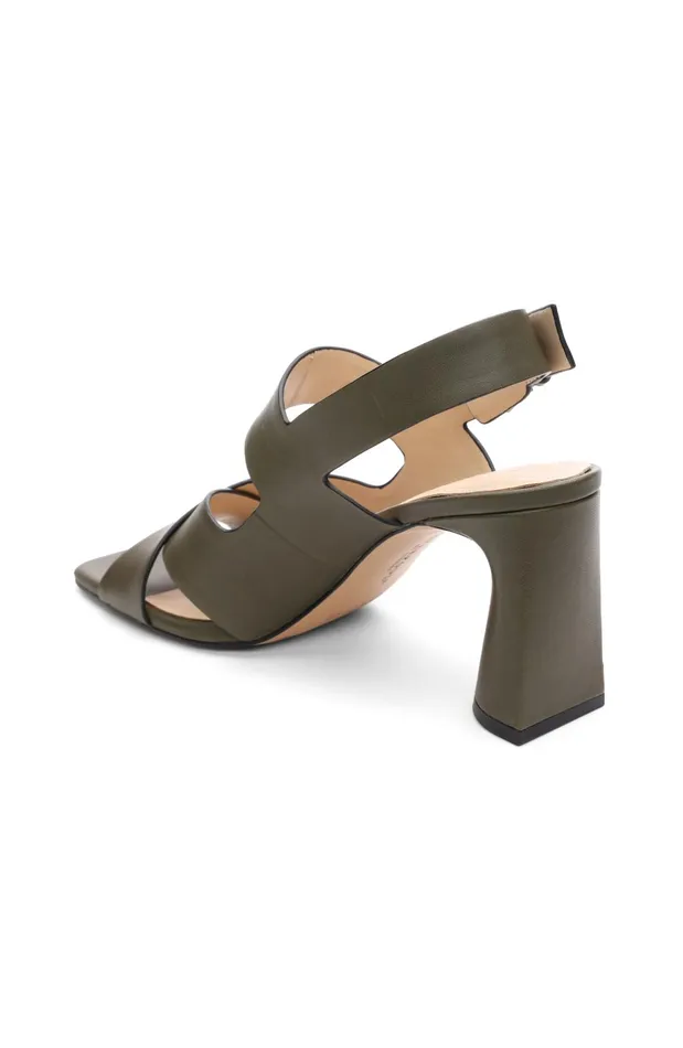 Womens Liverpool Los Angeles Heels PARAMOUNT CROSS STRAP HEEL Olive