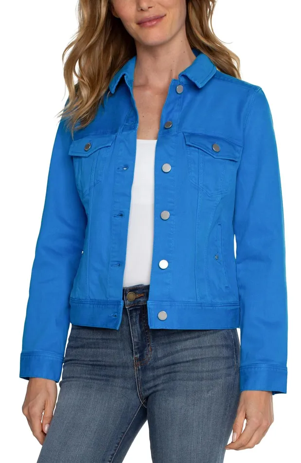 Womens Liverpool Los Angeles Jackets CLASSIC JEAN JACKET Diva Blue