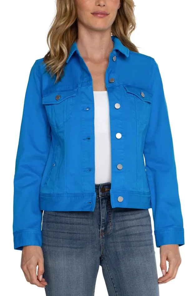Womens Liverpool Los Angeles Jackets CLASSIC JEAN JACKET Diva Blue
