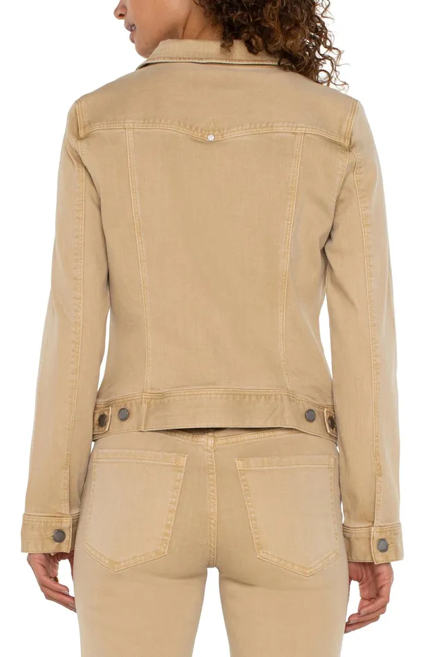 Womens Liverpool Los Angeles Jackets CLASSIC JEAN JACKET Hayseed Tan
