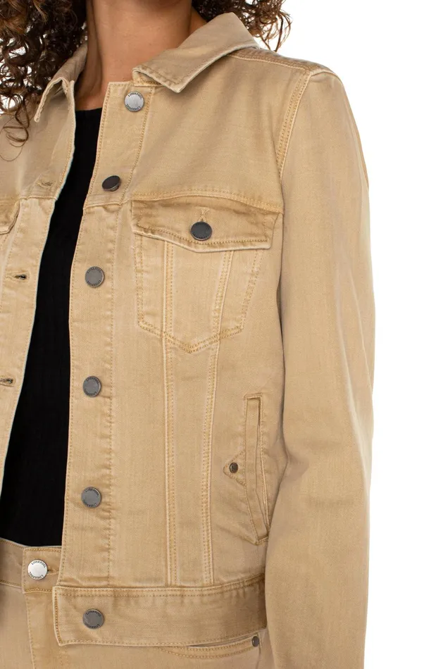 Womens Liverpool Los Angeles Jackets CLASSIC JEAN JACKET Hayseed Tan