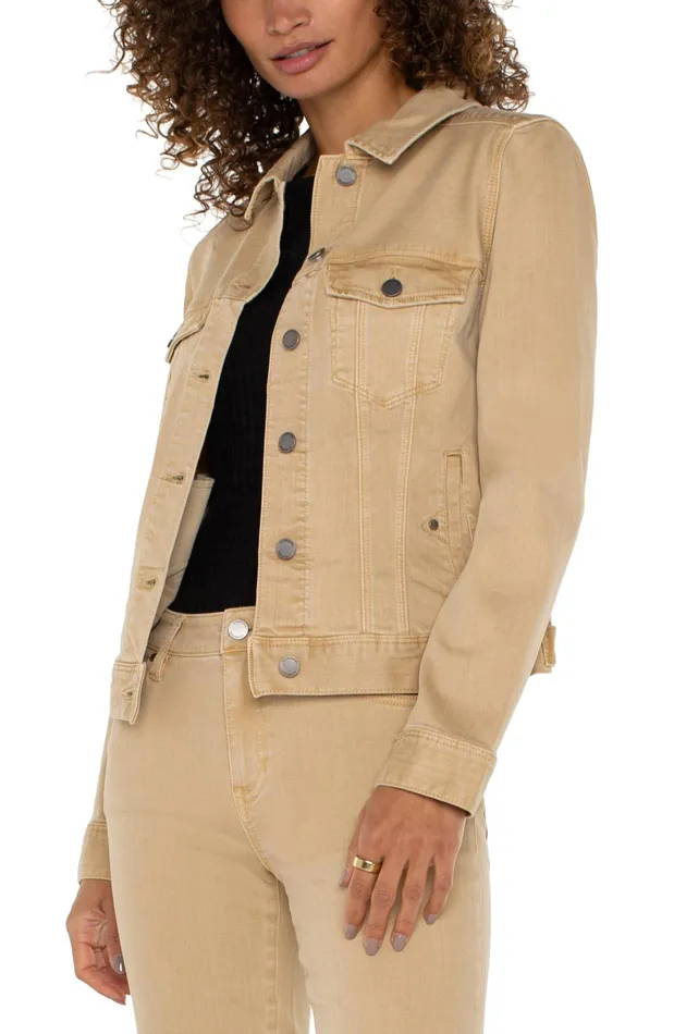 Womens Liverpool Los Angeles Jackets CLASSIC JEAN JACKET Hayseed Tan