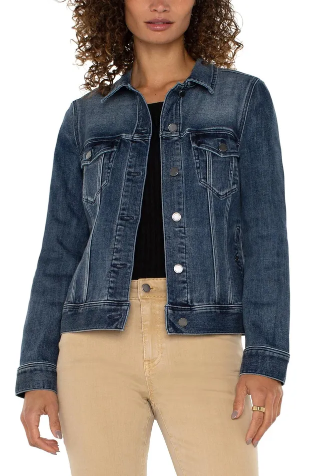 Womens Liverpool Los Angeles Jackets CLASSIC JEAN JACKET Ponderay