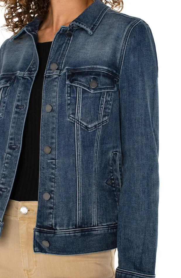 Womens Liverpool Los Angeles Jackets CLASSIC JEAN JACKET Ponderay