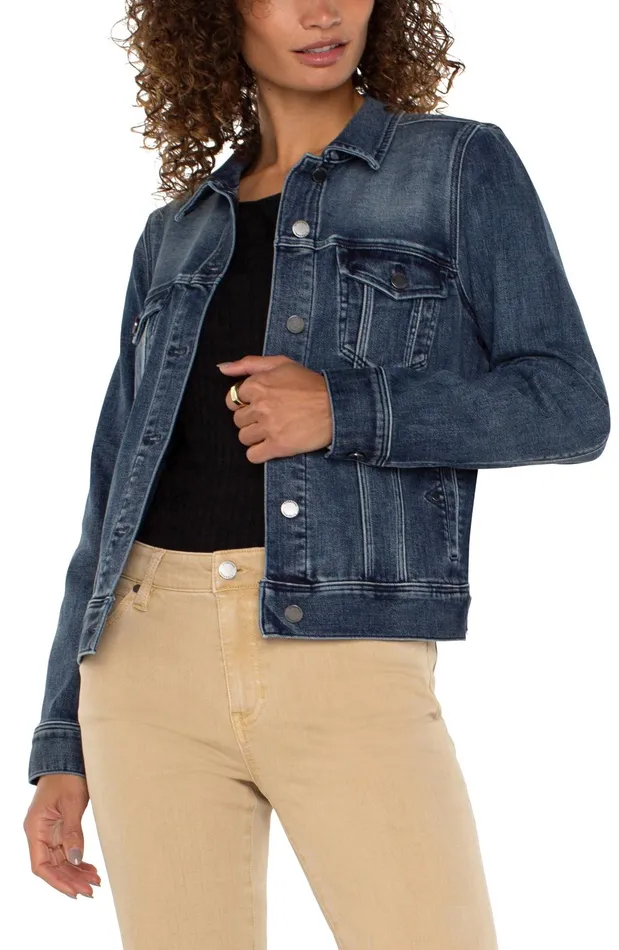 Womens Liverpool Los Angeles Jackets CLASSIC JEAN JACKET Ponderay