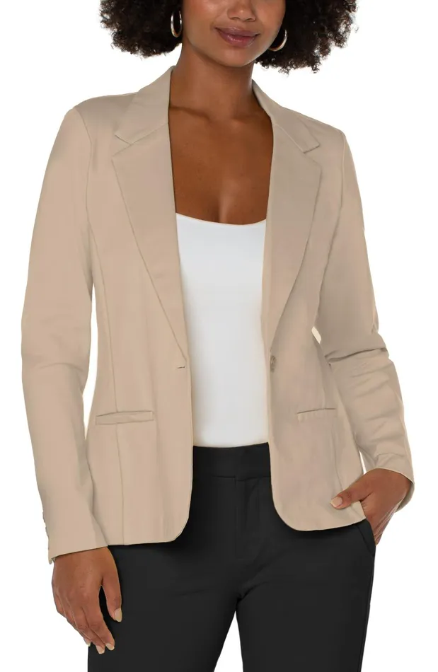 Womens Liverpool Los Angeles Jackets FITTED BLAZER Biscuit Tan