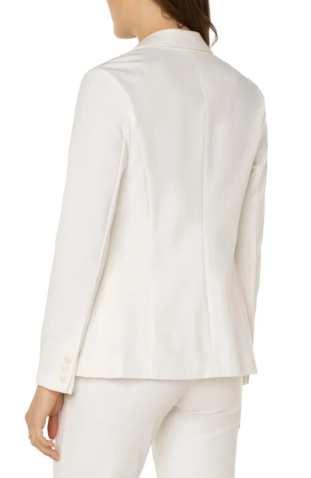 Womens Liverpool Los Angeles Jackets FITTED BLAZER SUPER STRETCH PONTE Vintage White