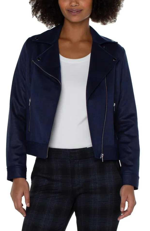 Womens Liverpool Los Angeles Jackets MOTO JACKET Mystic Navy
