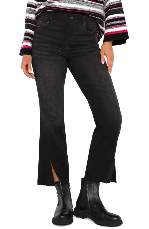 Womens Liverpool Los Angeles Jeans GIA GLIDER CROP FLARE TWISTED SEAM Lost Creek