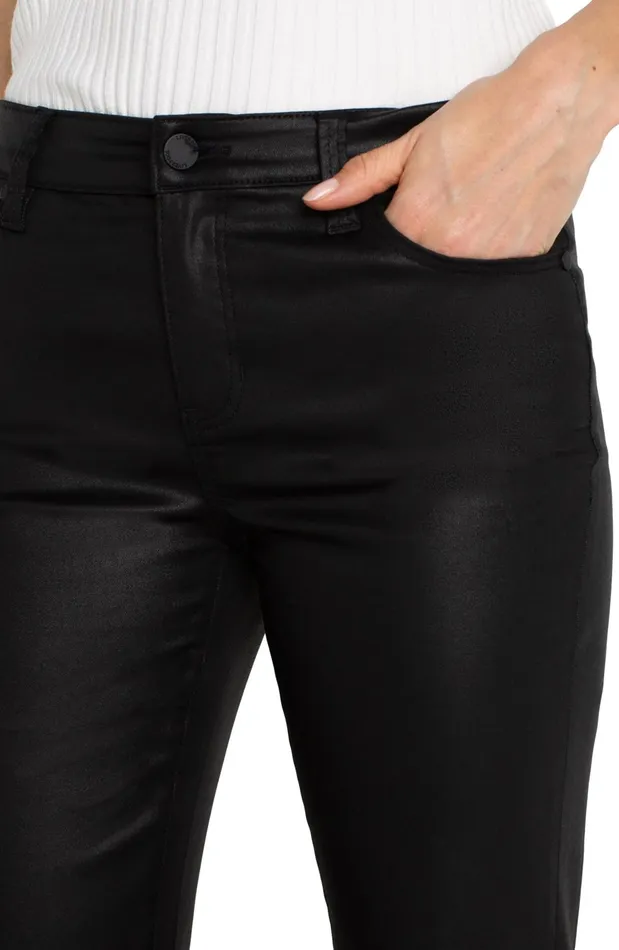 Womens Liverpool Los Angeles Jeans HANNAH CROP FLARE 8211 ECO Coated Black