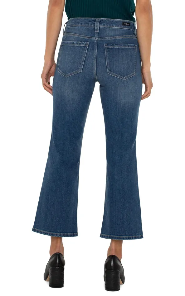 Womens Liverpool Los Angeles Jeans HANNAH CROP FLARE 8211 ECO Forest Hills
