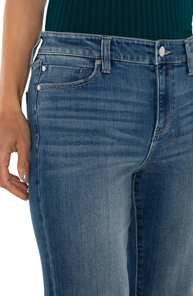 Womens Liverpool Los Angeles Jeans HANNAH CROP FLARE 8211 ECO Forest Hills