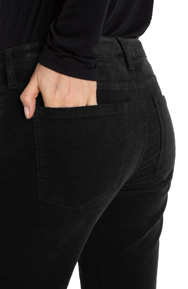 Womens Liverpool Los Angeles Jeans HANNAH FLARE CORDUROY Onyx