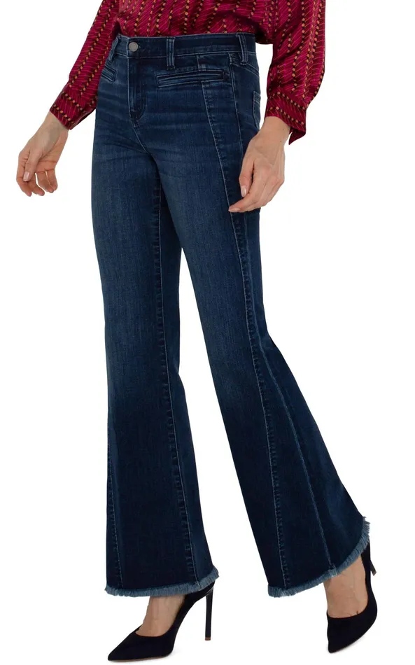 Womens Liverpool Los Angeles Jeans HANNAH FLARE WITH WELT POCKETS Mount Dora