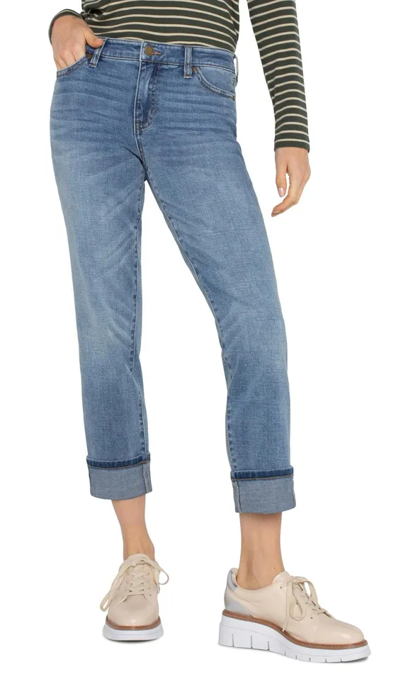 Womens Liverpool Los Angeles Jeans MARLEY GIRLFRIEND CUFFED Vineland