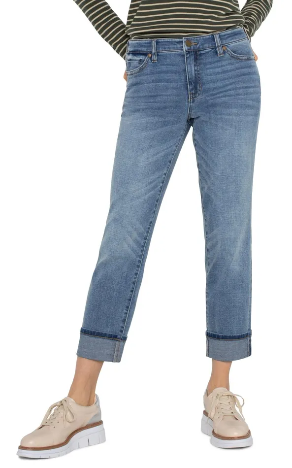 Womens Liverpool Los Angeles Jeans MARLEY GIRLFRIEND CUFFED Vineland
