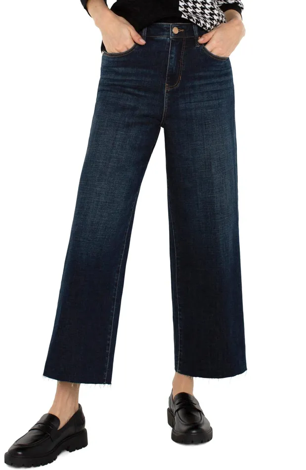 Womens Liverpool Los Angeles Jeans STRIDE HIRISE WITH CUT HEM Eastmoor