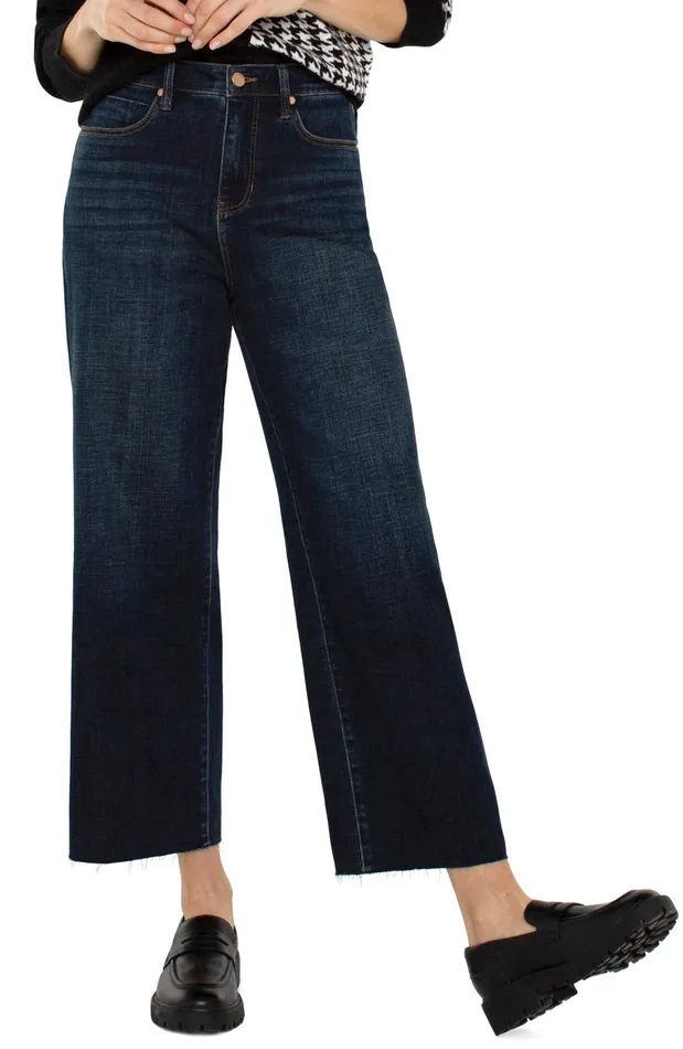 Womens Liverpool Los Angeles Jeans STRIDE HIRISE WITH CUT HEM Eastmoor