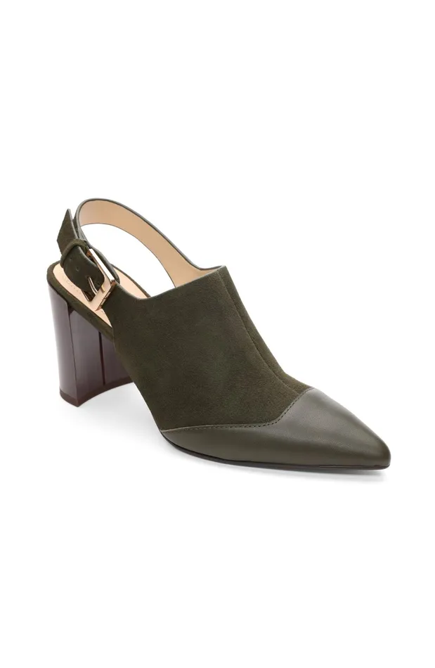 Womens Liverpool Los Angeles Mules BARSTOW SLING BACK MULE Olive