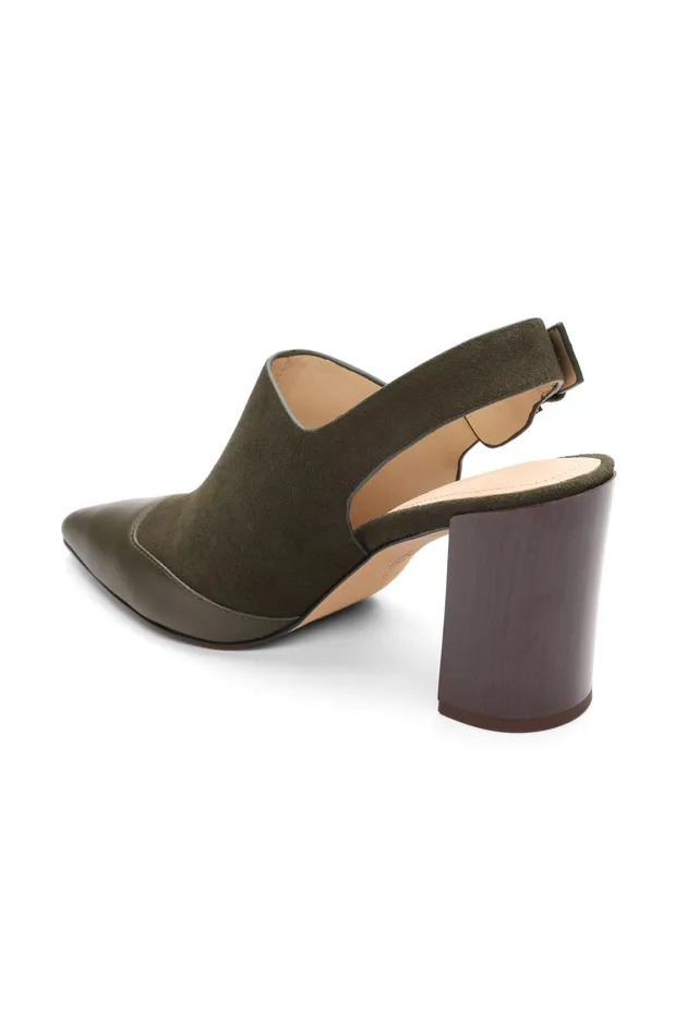 Womens Liverpool Los Angeles Mules BARSTOW SLING BACK MULE Olive