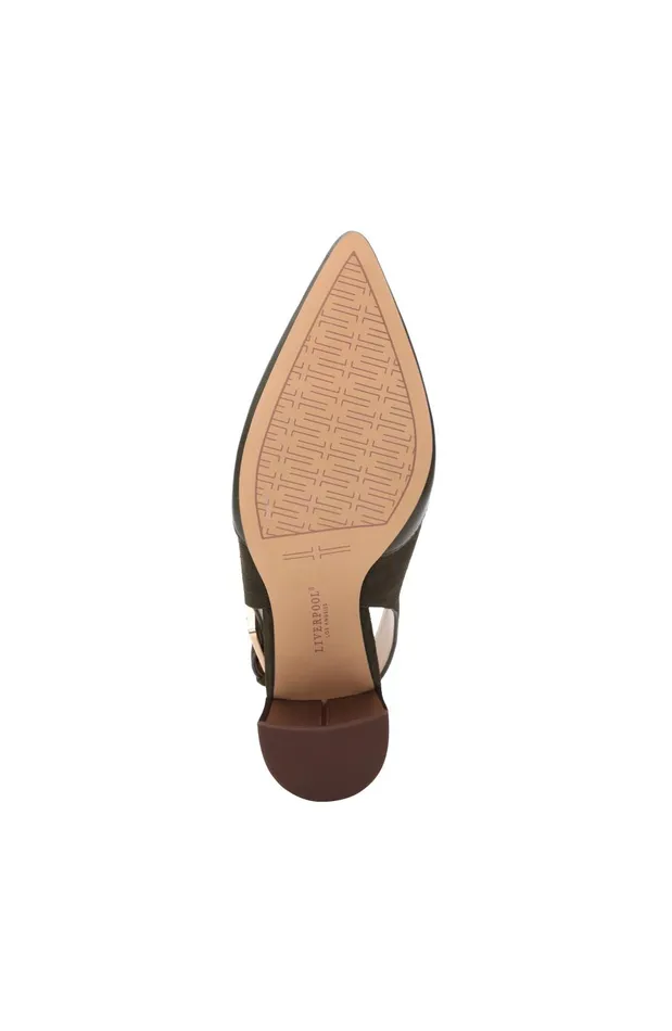 Womens Liverpool Los Angeles Mules BARSTOW SLING BACK MULE Olive