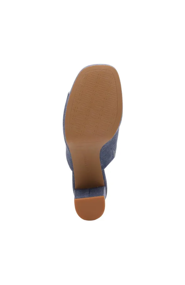 Womens Liverpool Los Angeles Mules CARSON HIGH BLOCK HEEL MULE Indigo