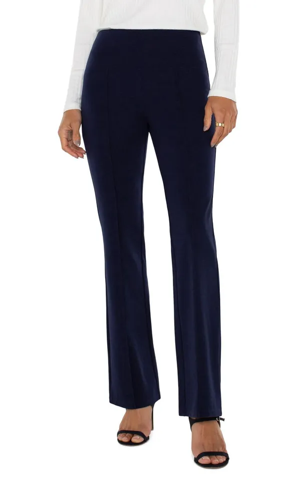 Womens Liverpool Los Angeles Pants PEARL FULL LENGTH FLARE Cadet Blue