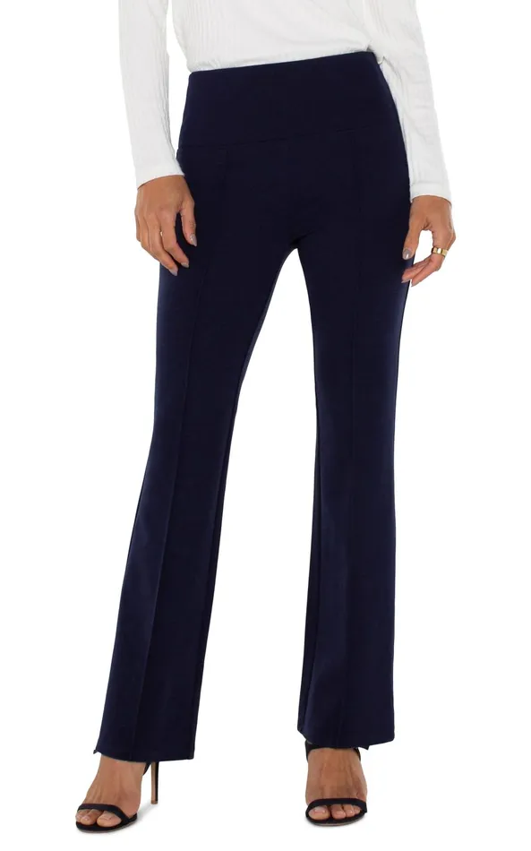 Womens Liverpool Los Angeles Pants PEARL FULL LENGTH FLARE Cadet Blue