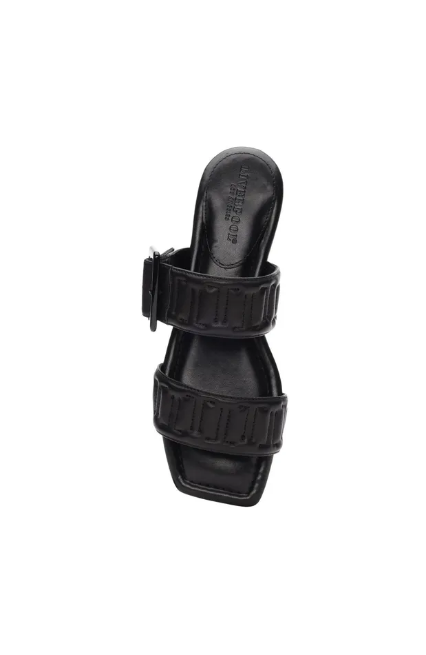 Womens Liverpool Los Angeles Sandals DOWNTOWN LOGO STITCH SANDAL Black