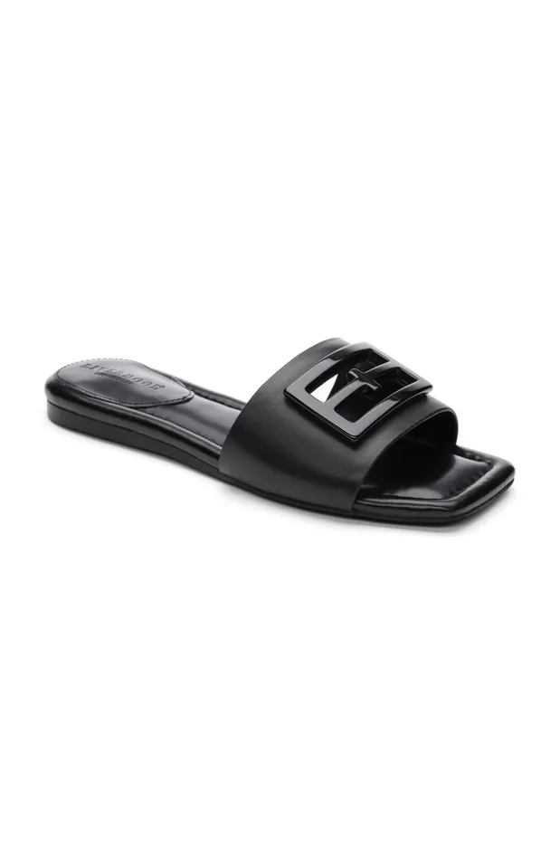 Womens Liverpool Los Angeles Sandals DUNBAR LOGO MEDALLION SANDALS Black