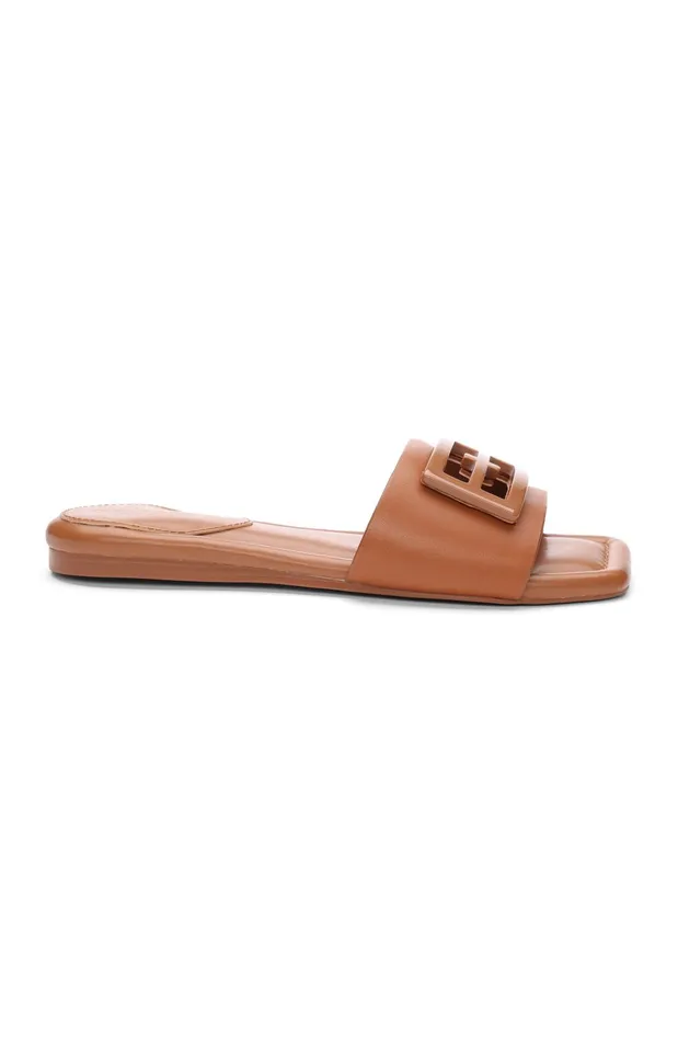 Womens Liverpool Los Angeles Sandals DUNBAR LOGO MEDALLION SANDALS Luggage