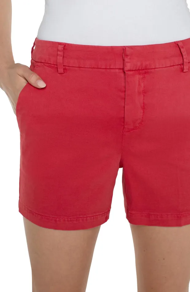 Womens Liverpool Los Angeles Shorts KELSEY TROUSER SHORT Berry Blossom