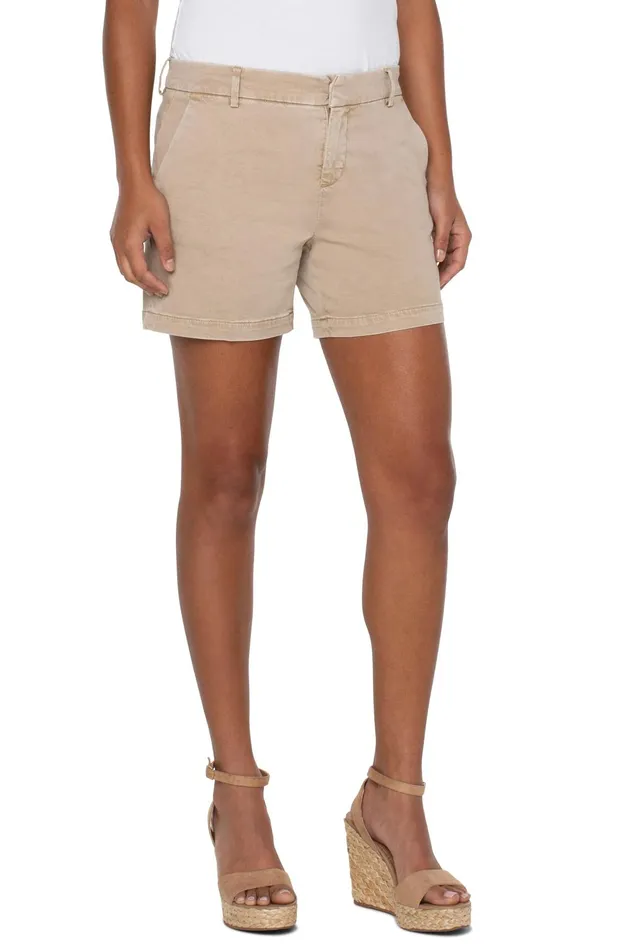 Womens Liverpool Los Angeles Shorts KELSEY TROUSER SHORT Biscuit Tan