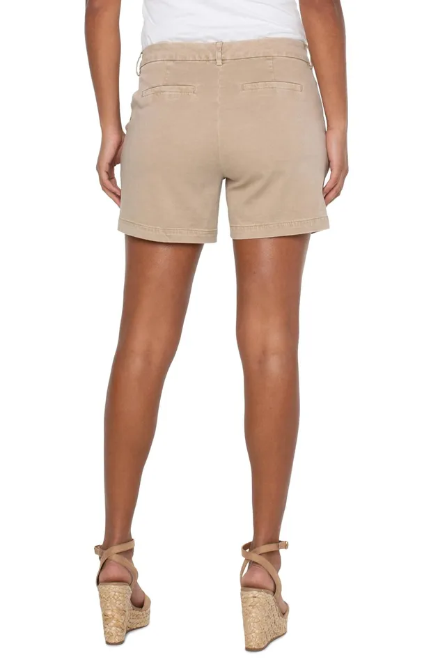 Womens Liverpool Los Angeles Shorts KELSEY TROUSER SHORT Biscuit Tan