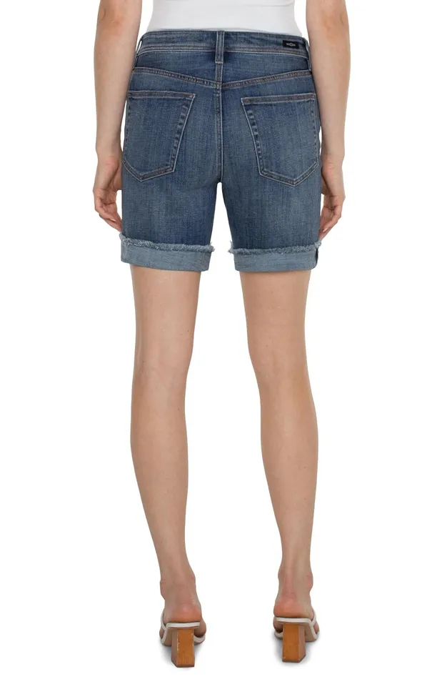Womens Liverpool Los Angeles Shorts THE KEEPER SHORT WITH FRAY CUFF 8211 ECO Johnston