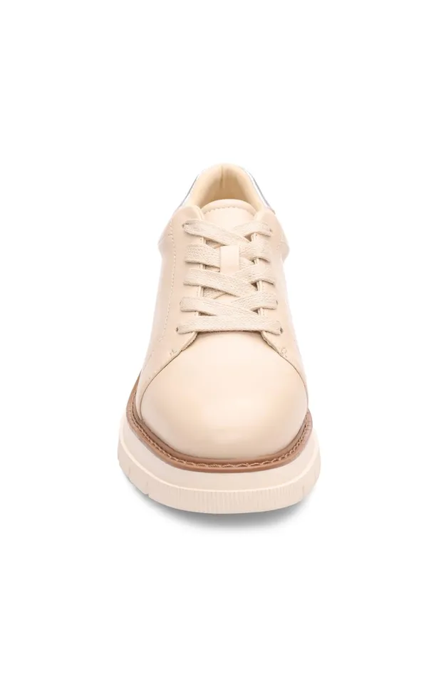 Womens Liverpool Los Angeles Sneakers RIVERSIDE LACE UP PLATFORM WITH RIDGE SOLE Ecru Silver