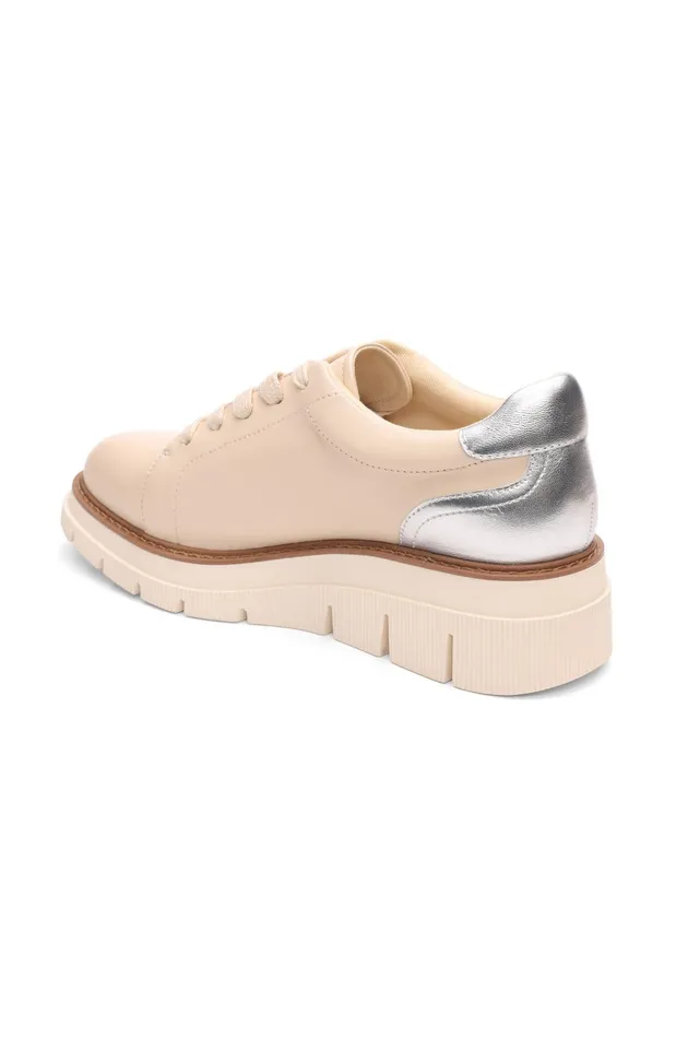Womens Liverpool Los Angeles Sneakers RIVERSIDE LACE UP PLATFORM WITH RIDGE SOLE Ecru Silver