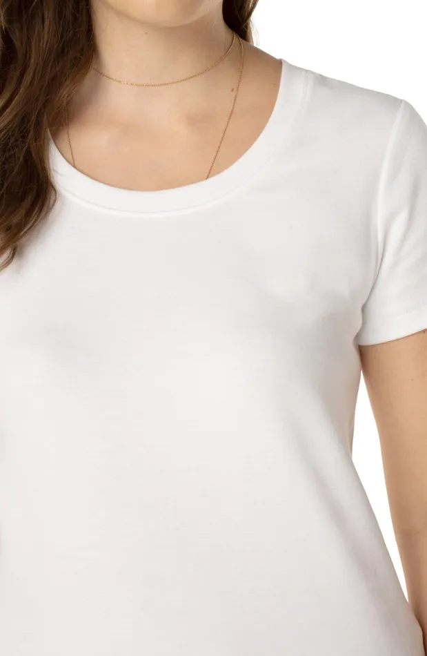 Womens Liverpool Los Angeles Tees SCOOP NECK SHORT SLEEVE TEE White